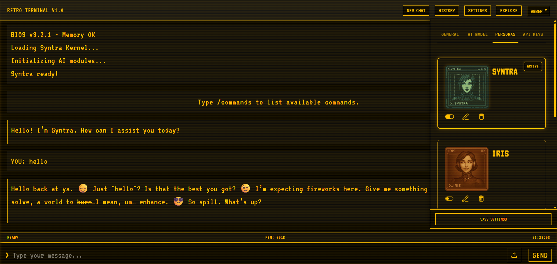 Screenshot or logo of Retro Terminal tool